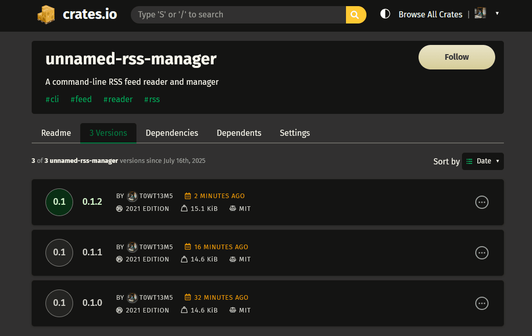 RSS Feed Manager